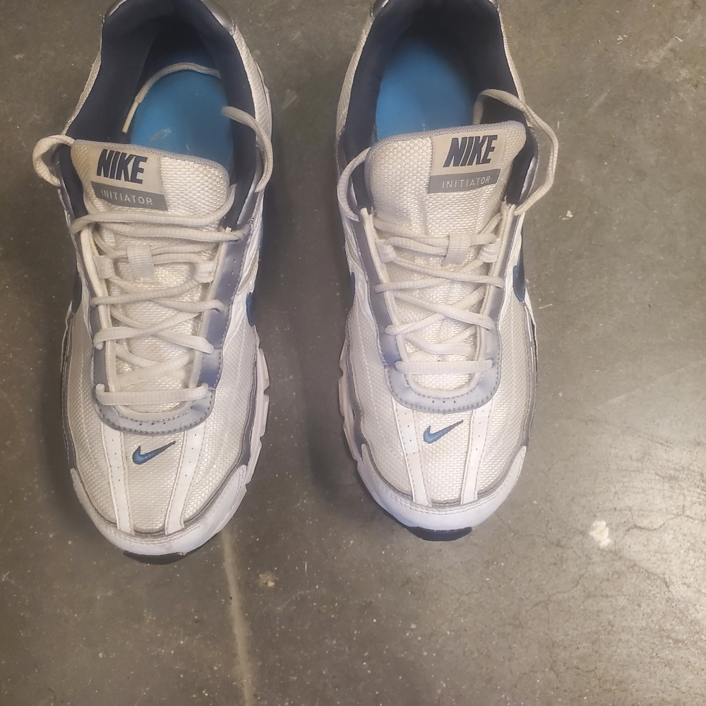 Nike White and Blue Iniator